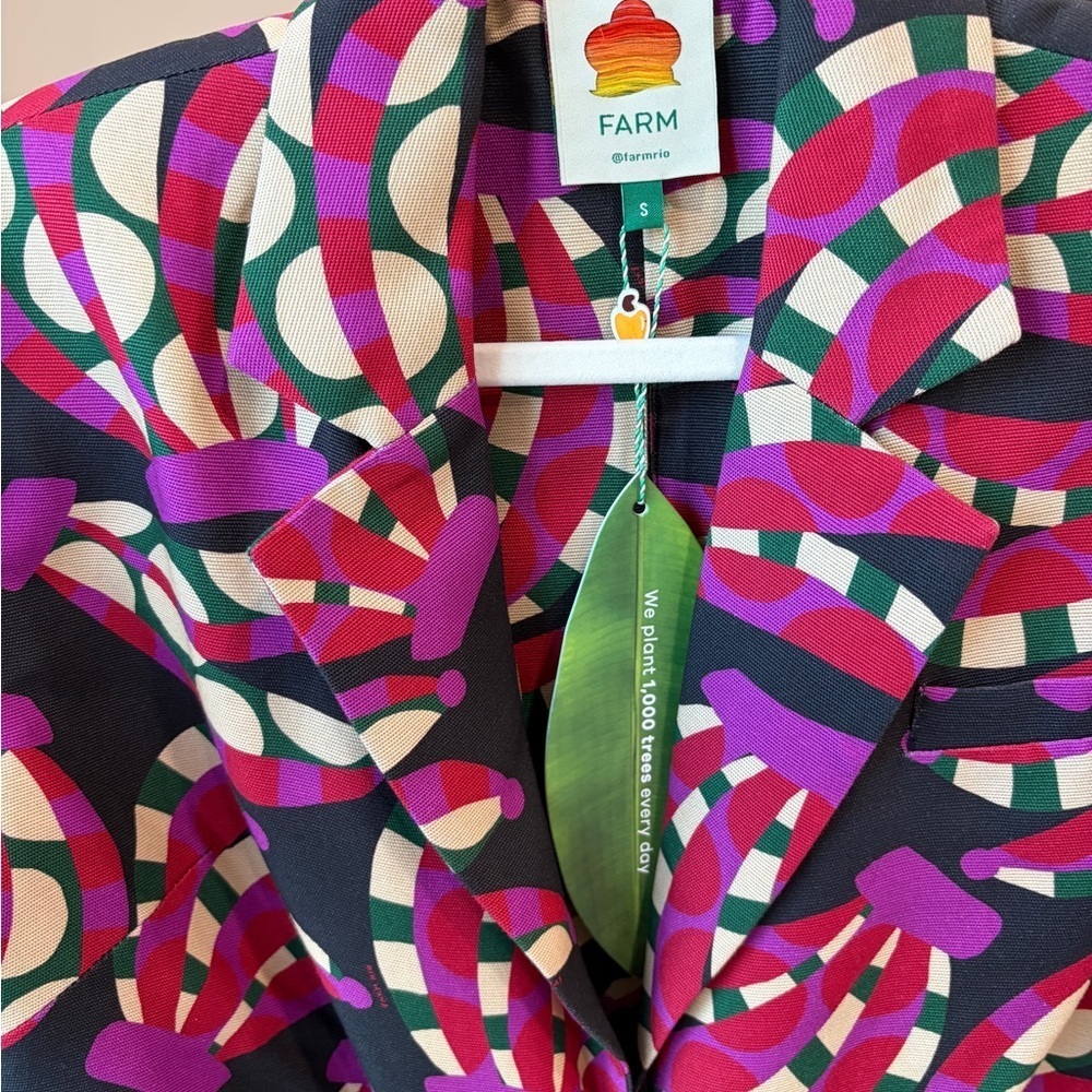 Farm Rio: Colorful Patterned cut out Blazer - Picture 13 of 13